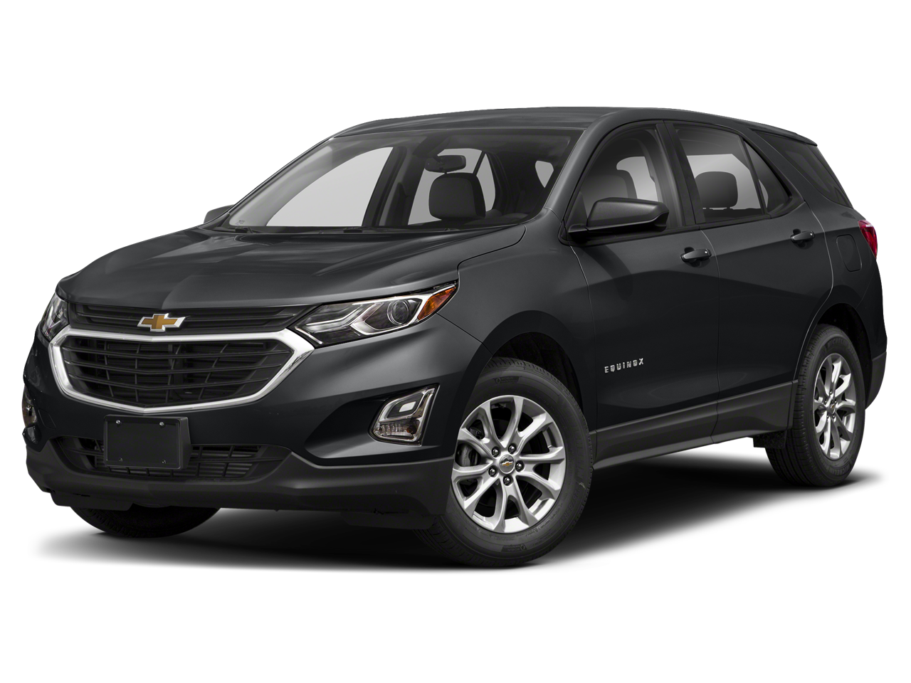 2019 Chevrolet Equinox LS in Nightfall Gray Metallic — front three-quarter view