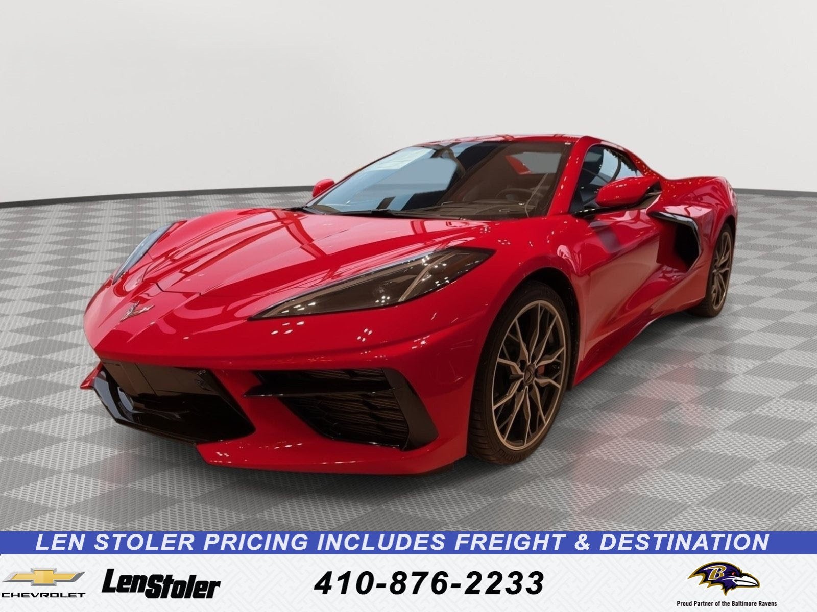 2026 Chevrolet Corvette Stingray 2LT in Torch Red — front three-quarter view