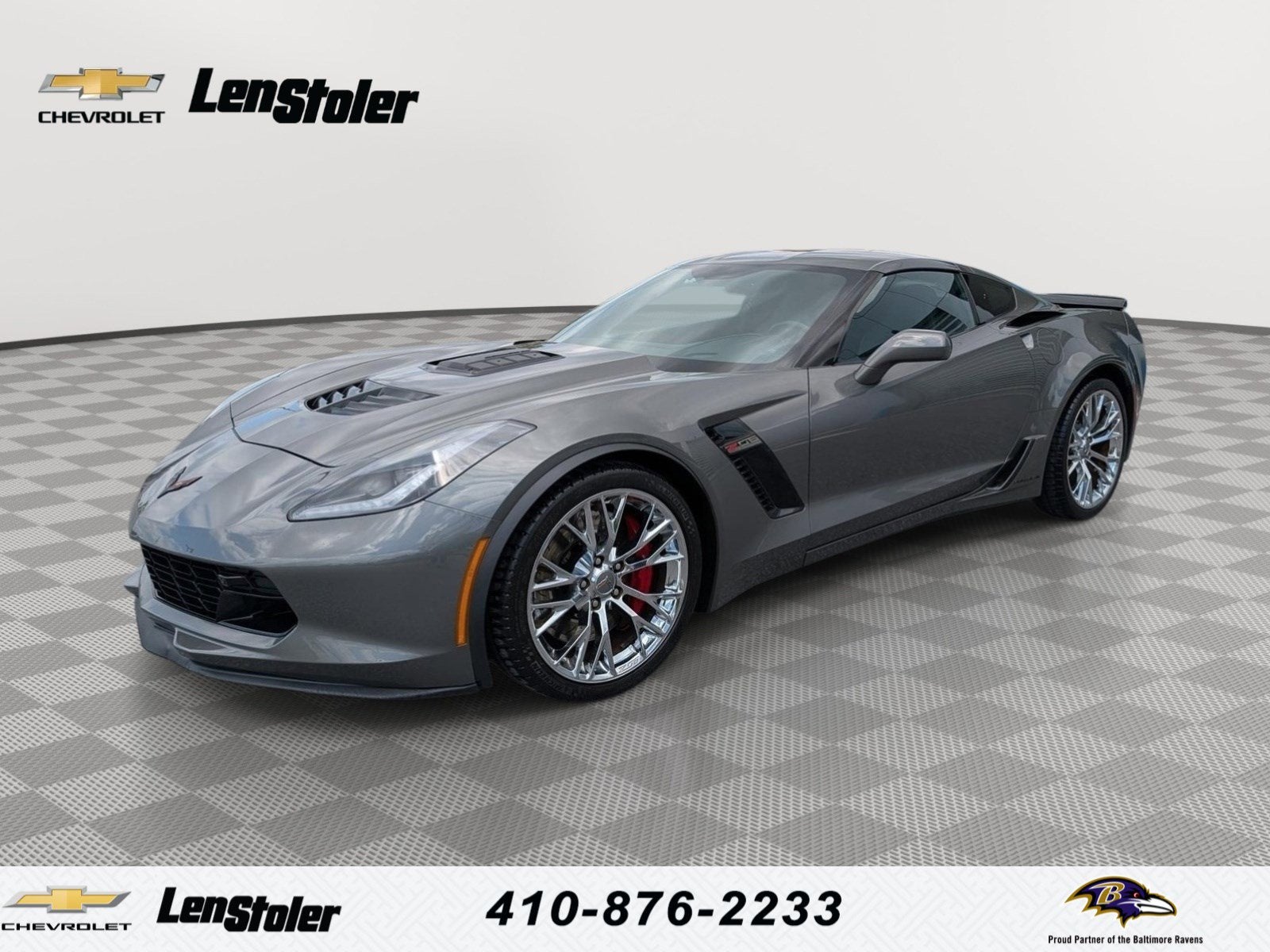 2016 Chevrolet Corvette Z06 Z06 3LZ in Shark Gray Metallic — front three-quarter view