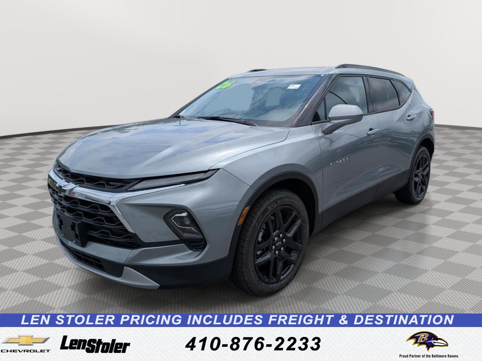 2026 Chevrolet Blazer 2LT in Sterling Gray Metallic — front three-quarter view