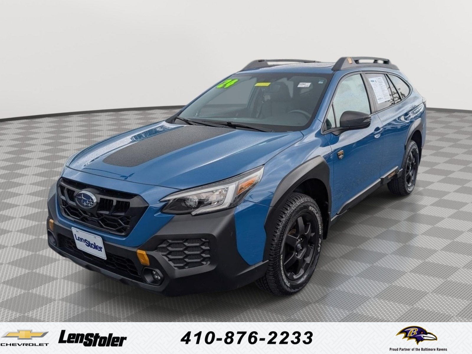2024 Subaru Outback Wilderness in Blue — front three-quarter view