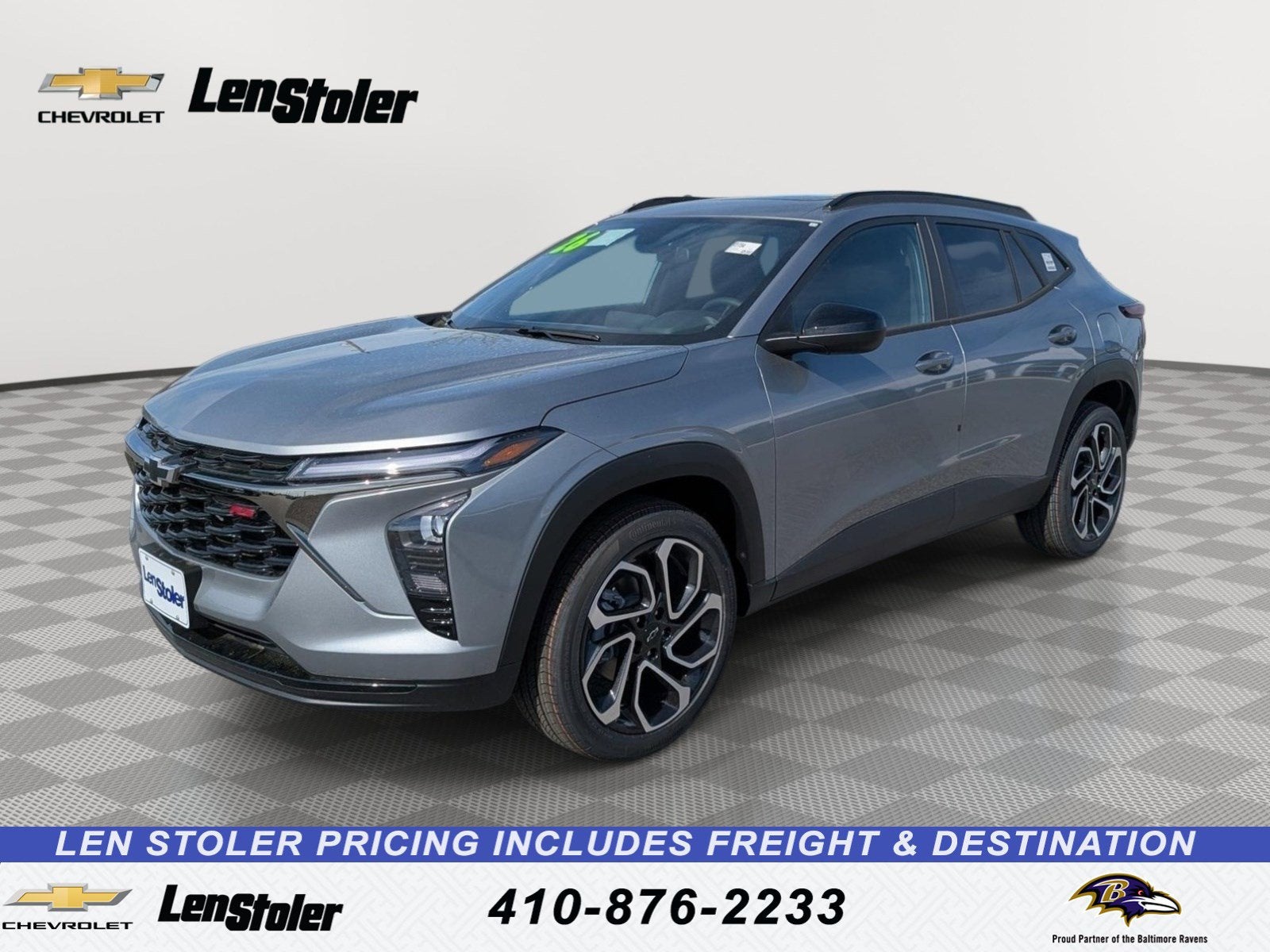 2026 Chevrolet Trax 2RS in Sterling Gray Metallic — front three-quarter view