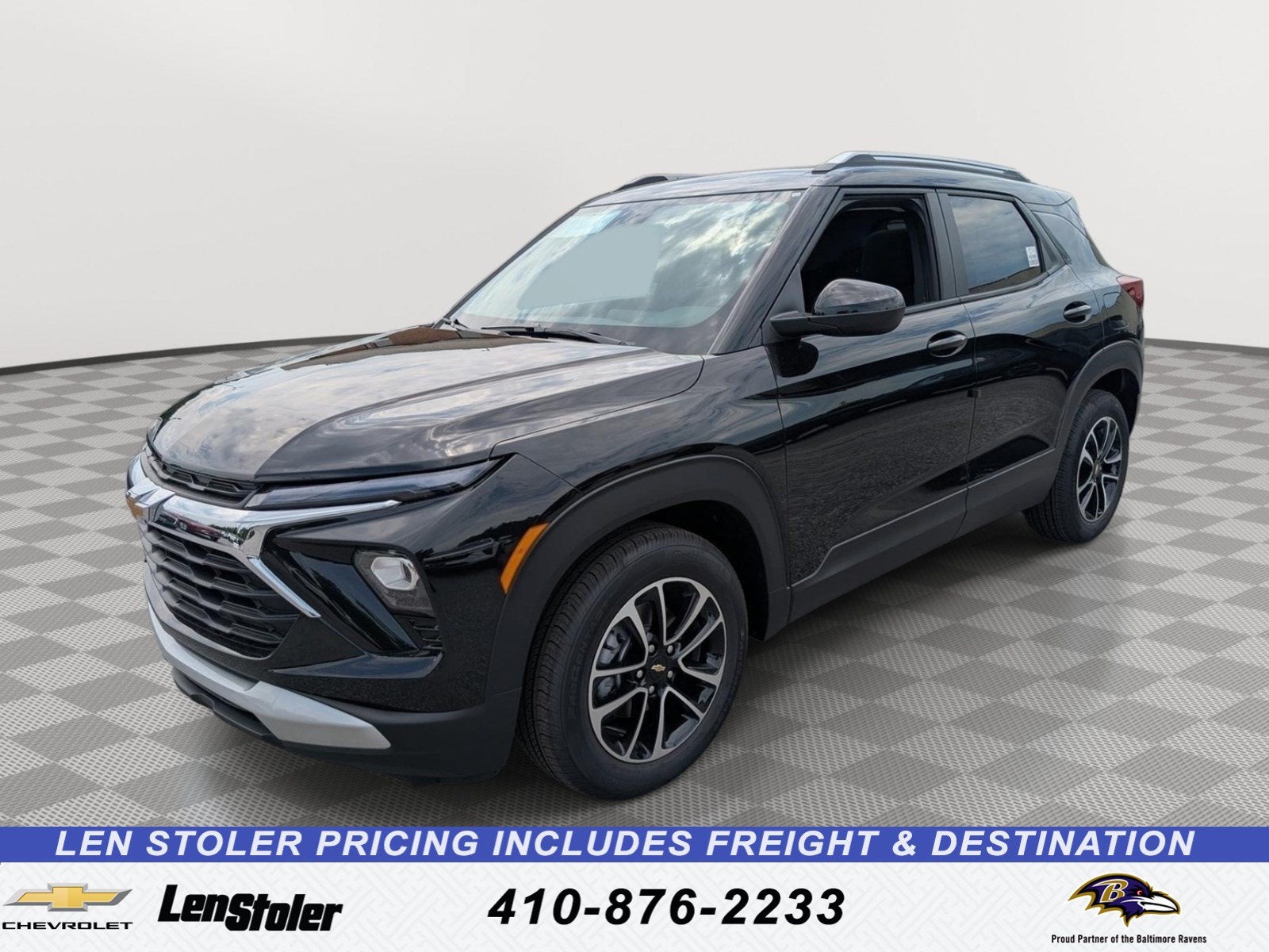 2026 Chevrolet Trailblazer LT in Mosaic Black Metallic — front three-quarter view