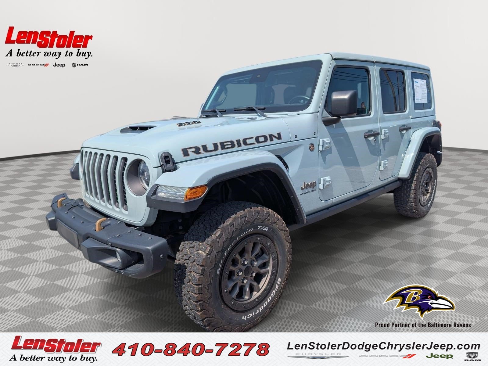2023 Jeep Wrangler Rubicon 392 in Earl Clearcoat — front three-quarter view