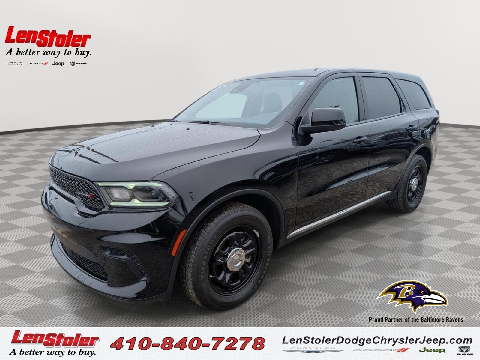 2025 Dodge Durango Pursuit in Db Black Clearcoat — front three-quarter view
