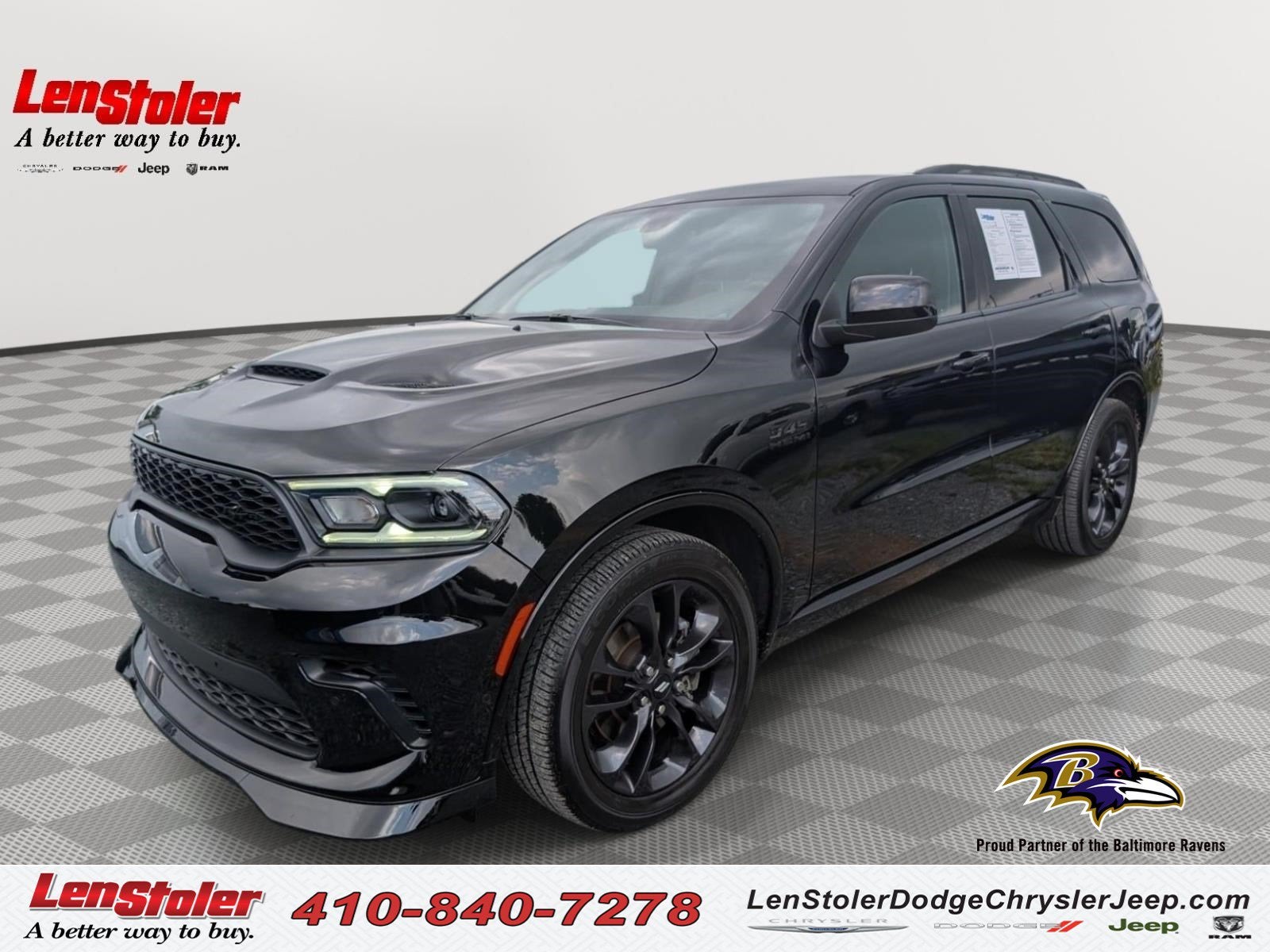 2025 Dodge Durango R/T in Db Black Clearcoat — front three-quarter view