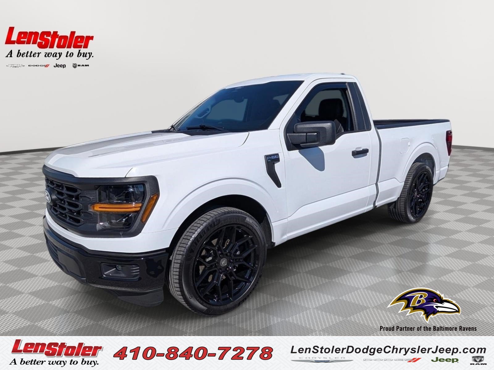 2025 Ford F-150 XL in Oxford White — front three-quarter view