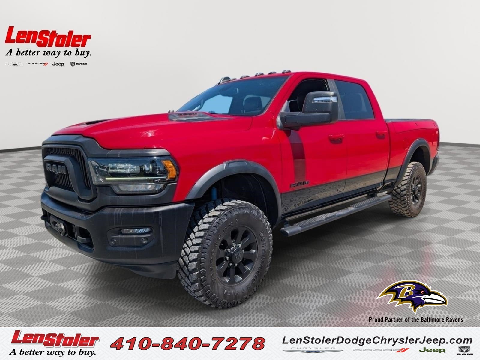 2024 RAM 2500 Power Wagon in Flame Red Clearcoat — front three-quarter view