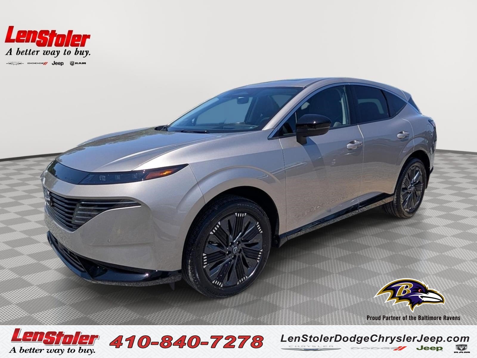 2025 Nissan Murano Platinum in Champagne Silver Metallic — front three-quarter view