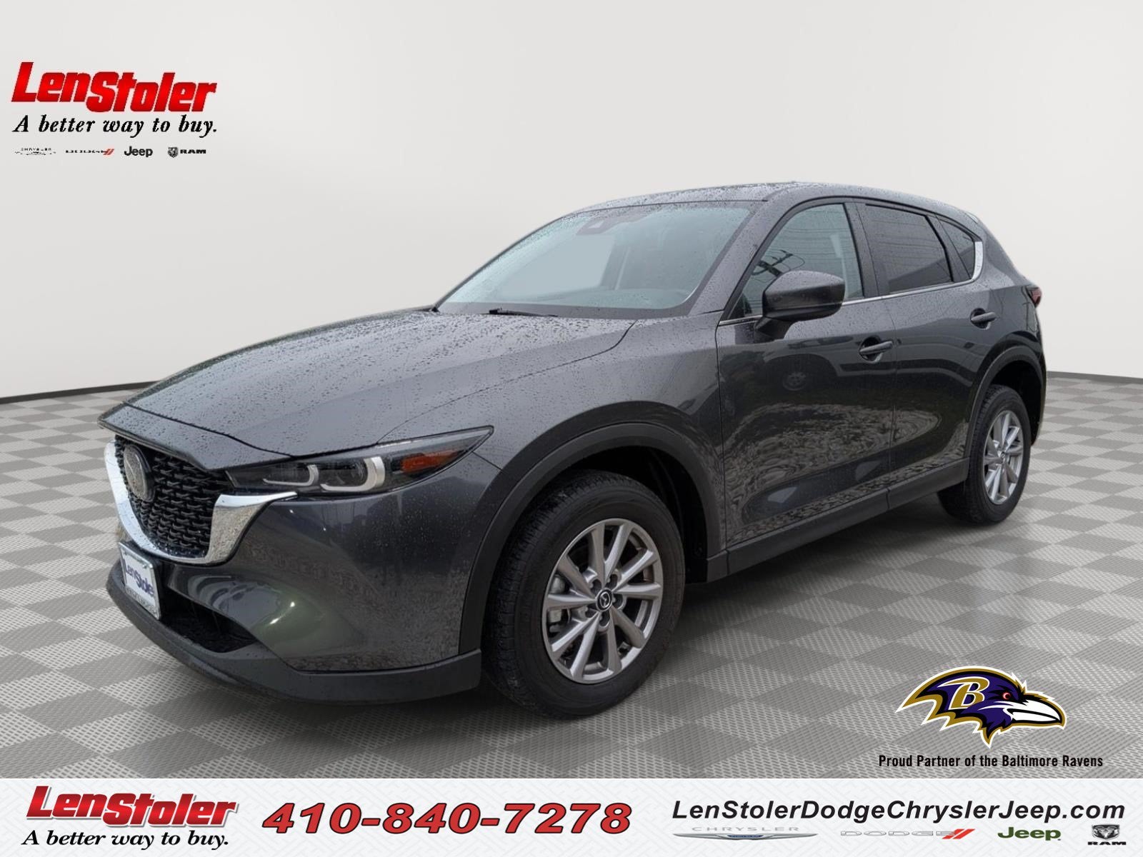 2023 Mazda Mazda CX-5 2.5 S Preferred Package in Machine Gray Metallic — front three-quarter view