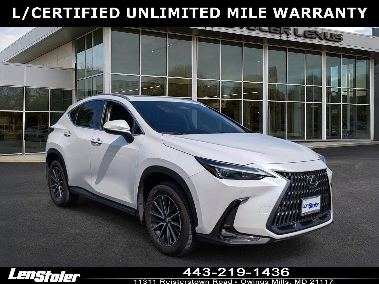 2025 Lexus NX 350 AWD in Eminent White Pearl — front three-quarter view