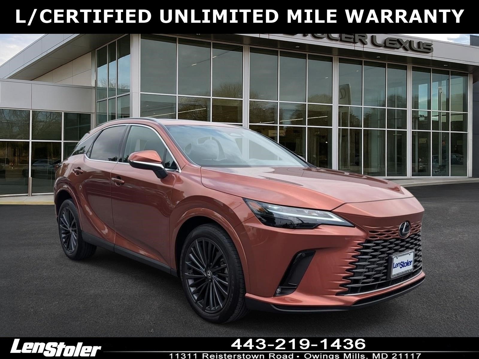 2025 Lexus RX 350 Premium AWD in Copper Crest — front three-quarter view
