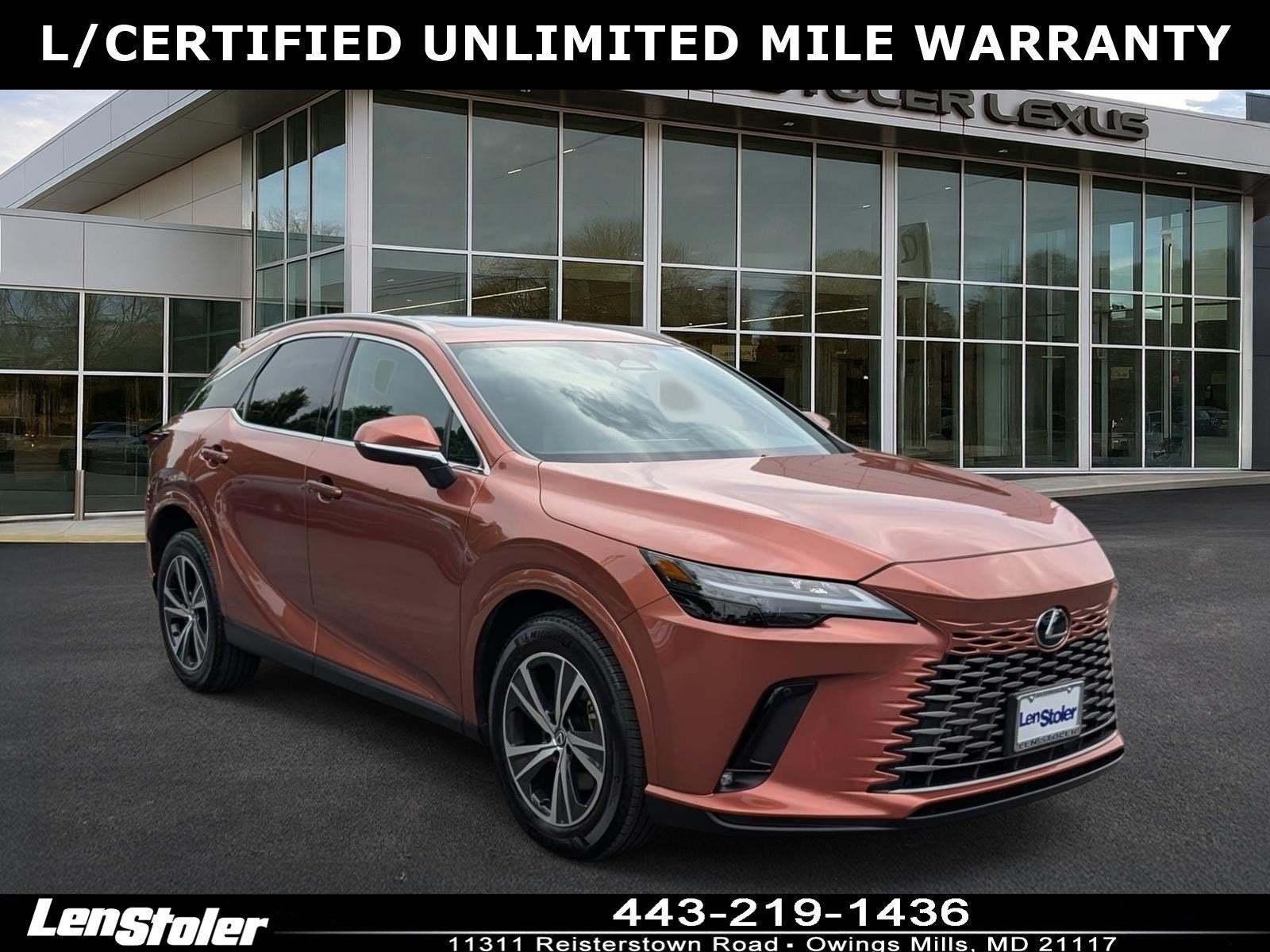 2025 Lexus RX 350 Premium AWD in Copper Crest — front three-quarter view