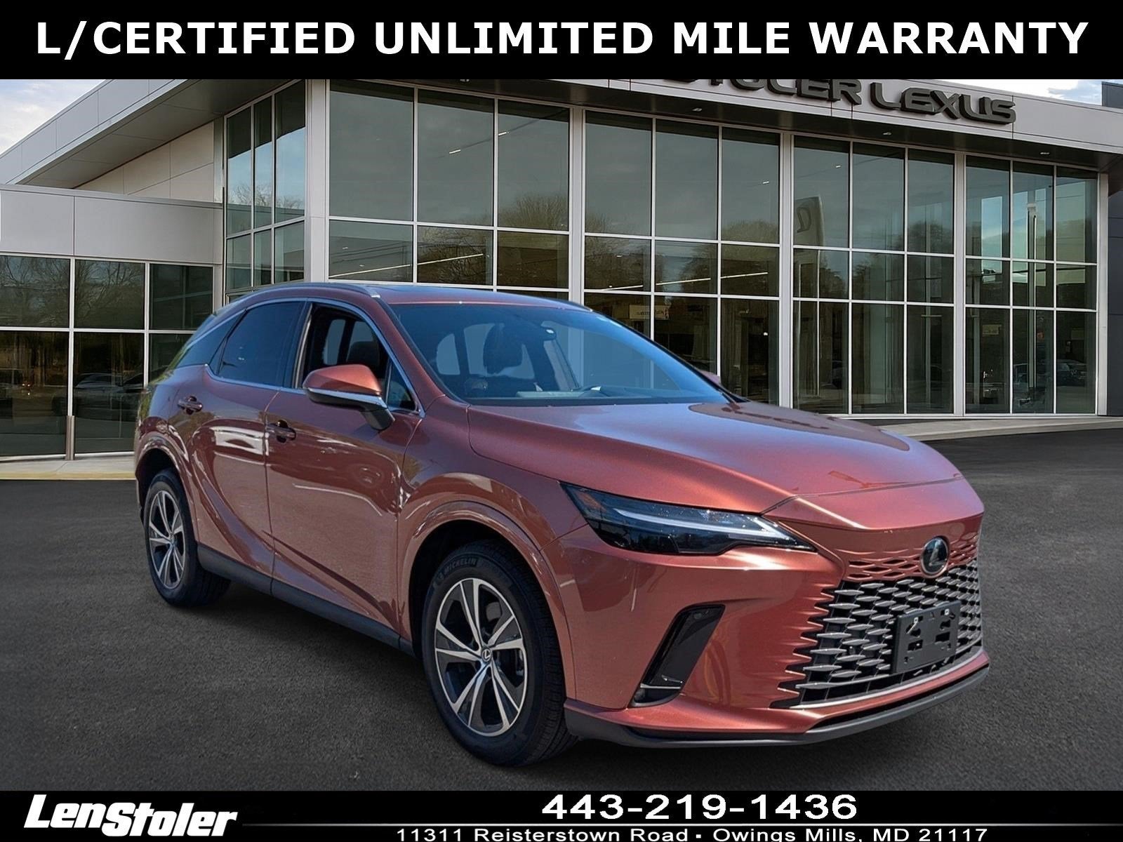 2025 Lexus RX 350 Premium AWD in Copper Crest — front three-quarter view