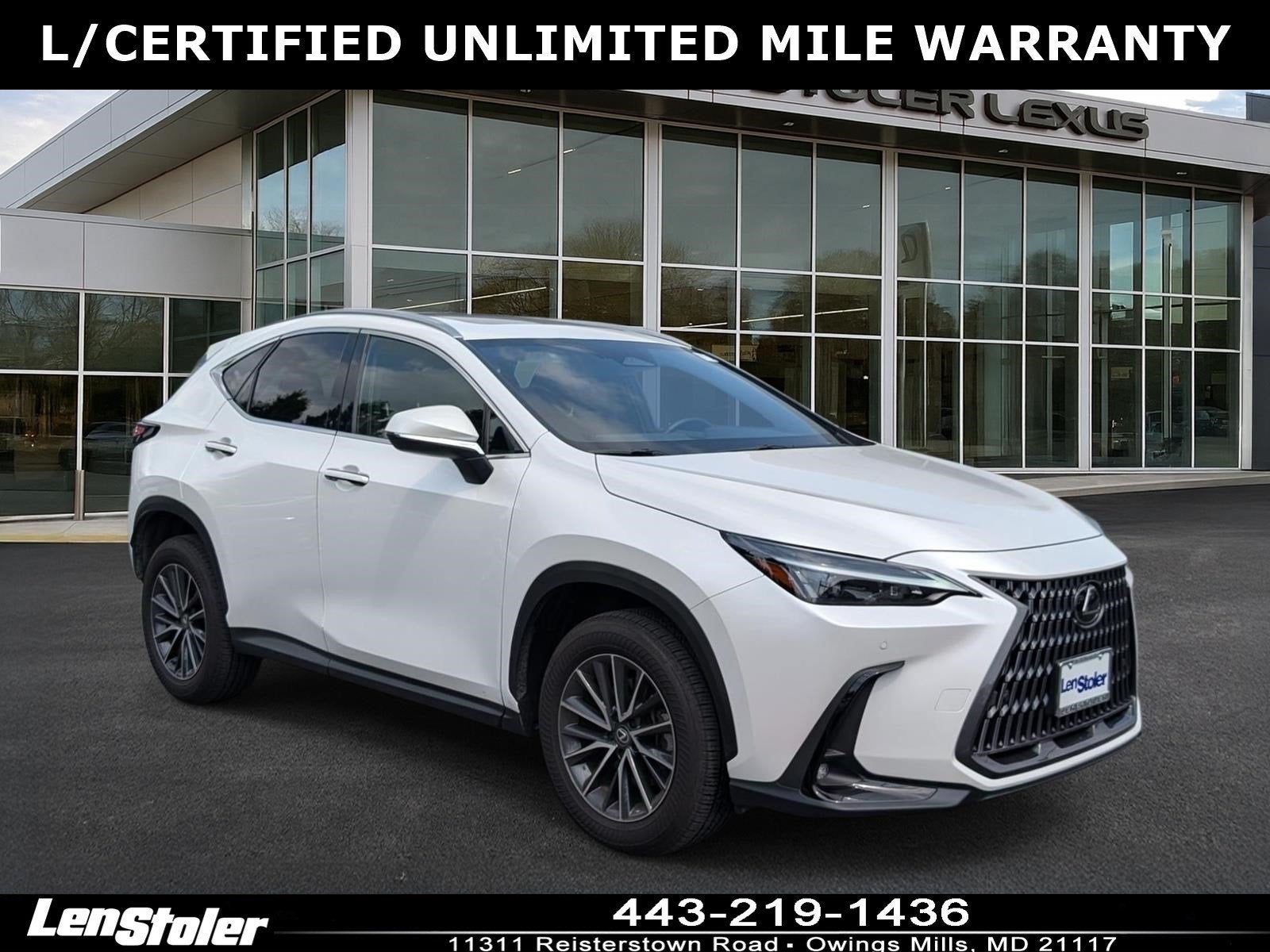 2025 Lexus NX 350 Premium AWD in Eminent White Pearl — front three-quarter view
