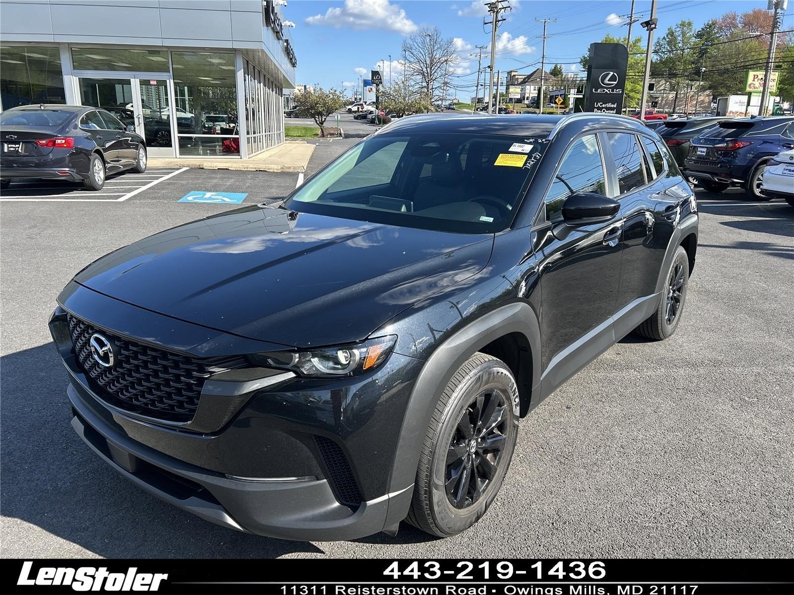 2025 Mazda Mazda CX-50 2.5 S Preferred Package in Jet Black Mica — front three-quarter view