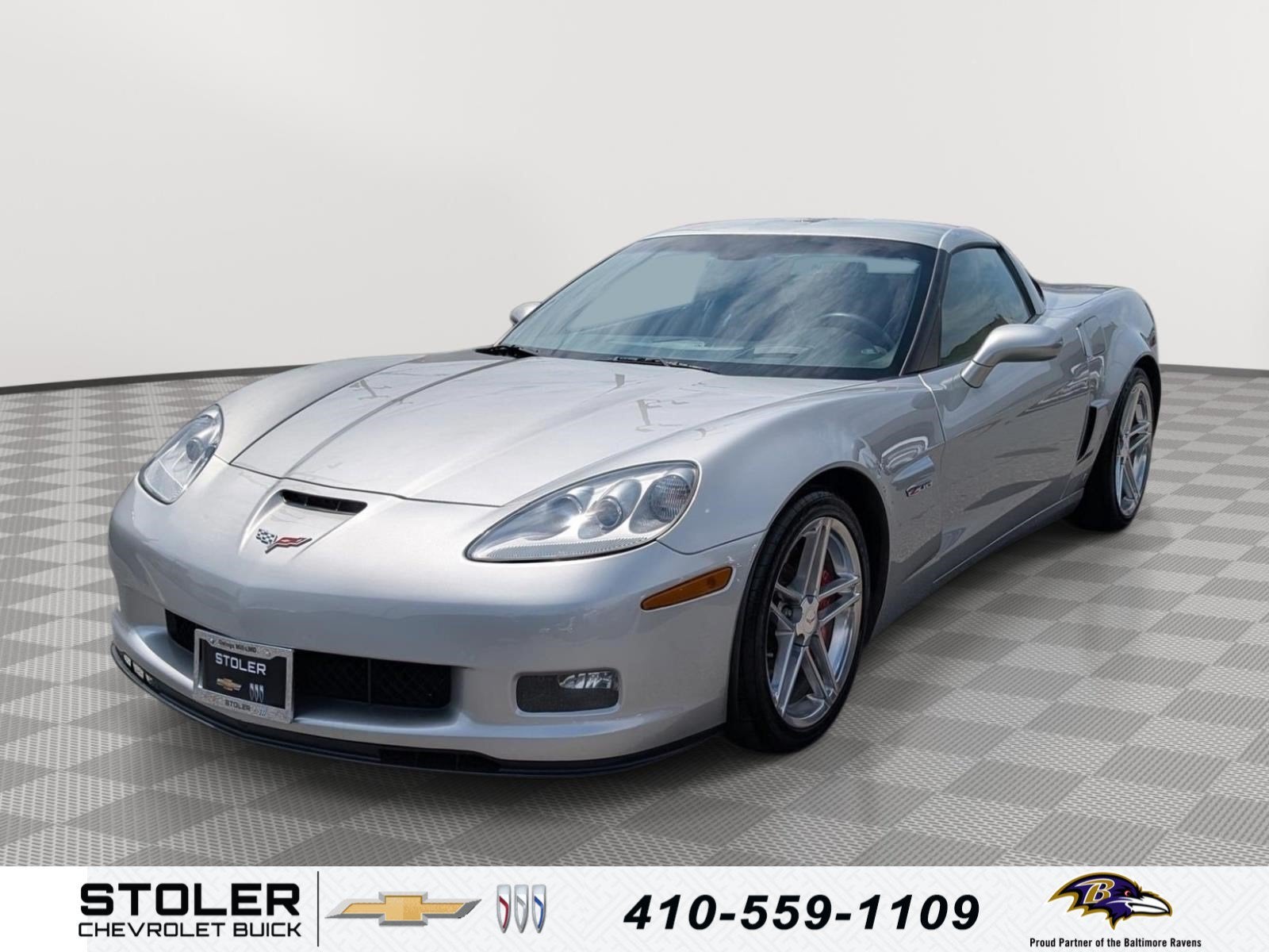 2007 Chevrolet Corvette Z06 Z06 in Machine Silver Metallic — front three-quarter view