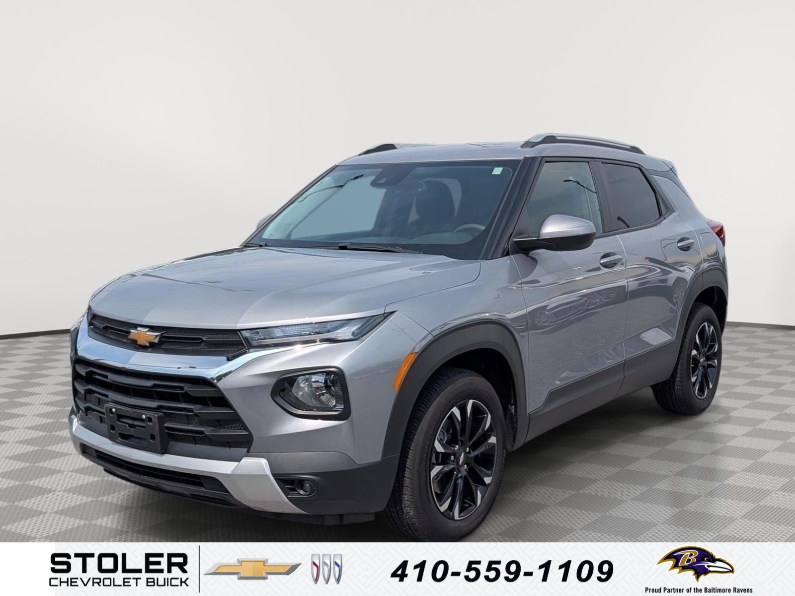 2023 Chevrolet Trailblazer LT in Sterling Gray Metallic — front three-quarter view