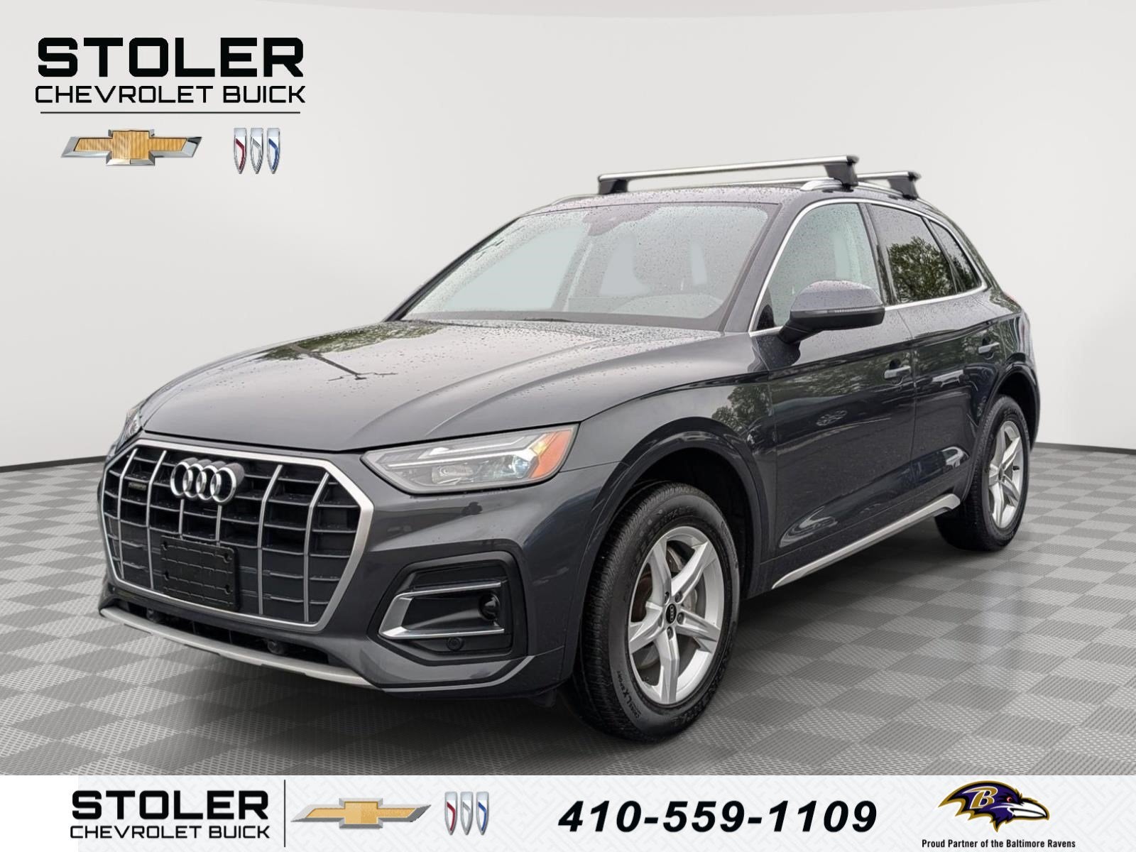 2023 Audi Q5 Premium in Gray — front three-quarter view